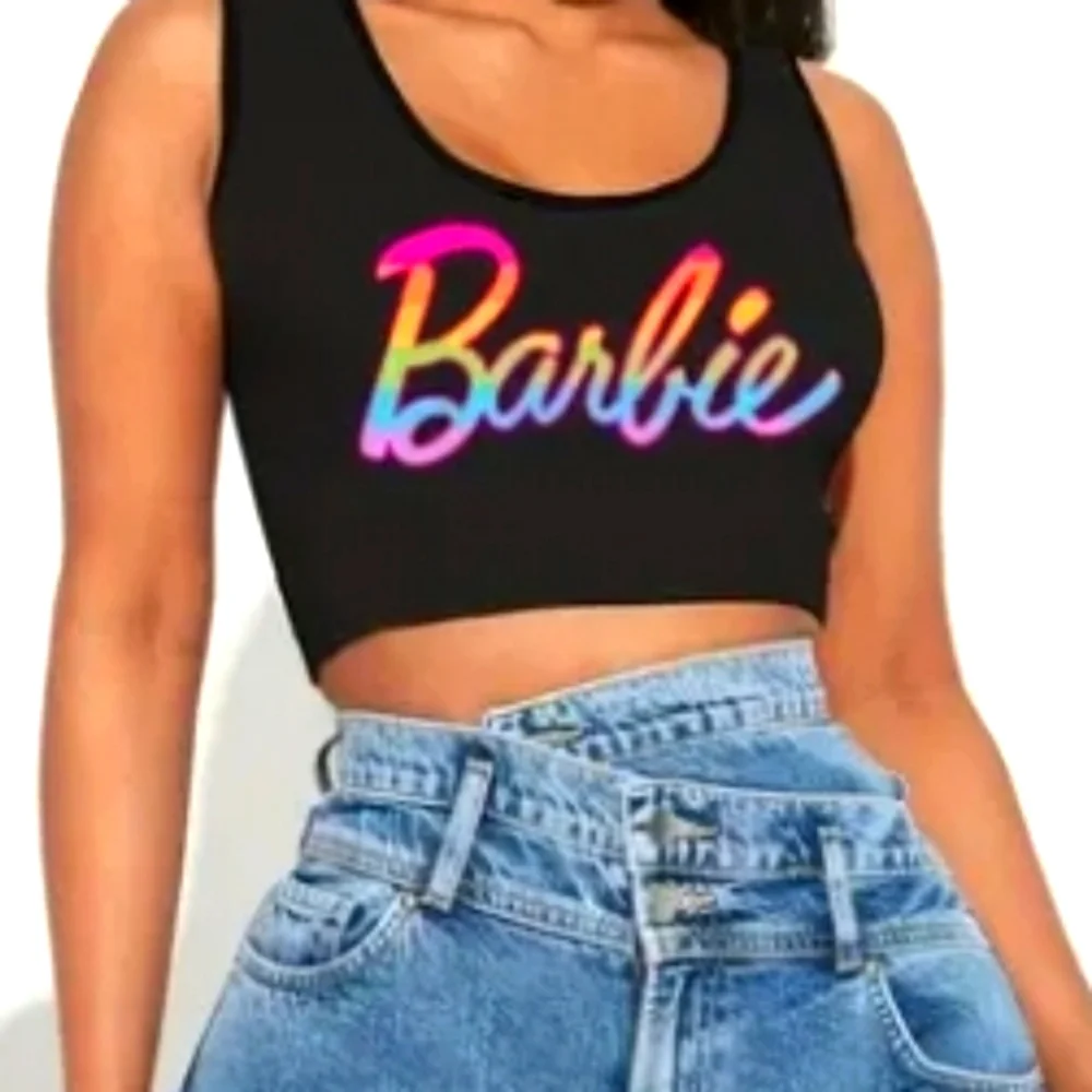 Barbie Crop Tank Top - Picture 1 of 3